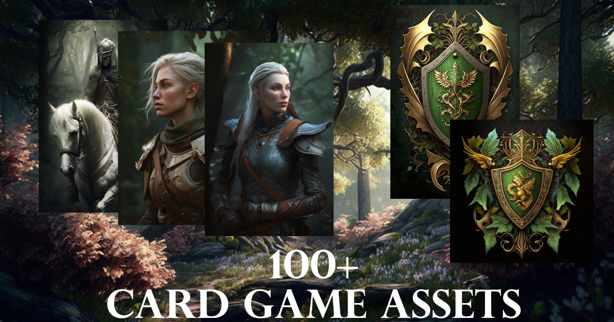 Elven Rage Card Fantasy Cards - Elven Pack | 2D 아이콘 | Unity Asset Store