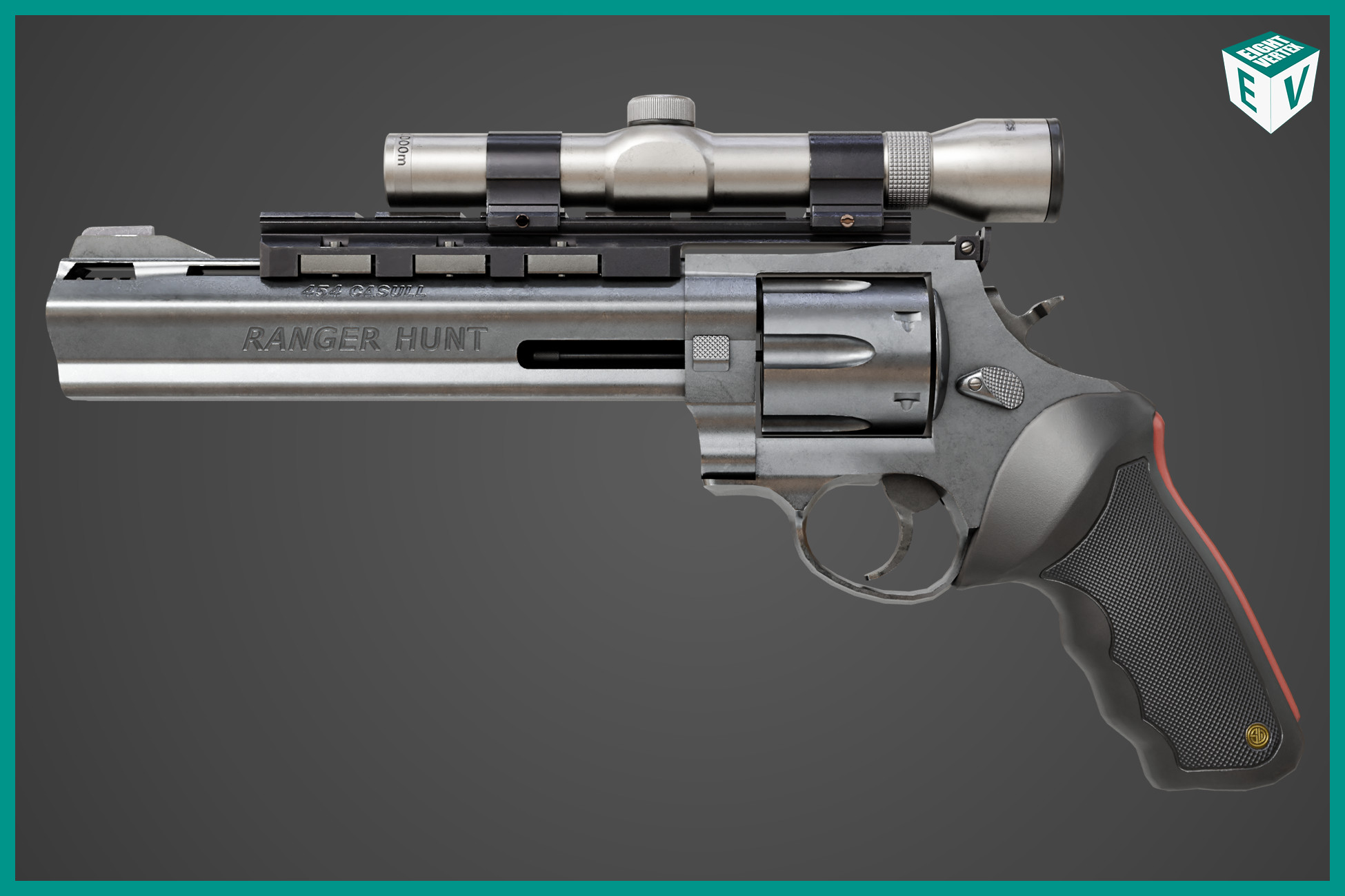 Revolver 04 Silver with Bullet URP HDRP Textures | 3D Guns | Unity ...