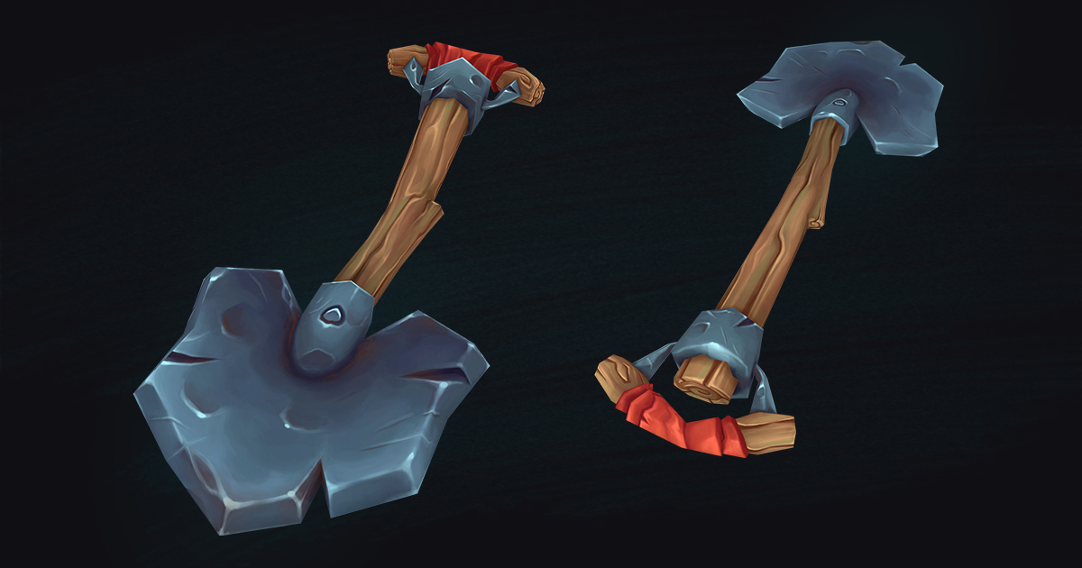 Low Poly Stylized Shovel – Hand-Painted Game-Ready 3D Asset | 3D 道具 ...