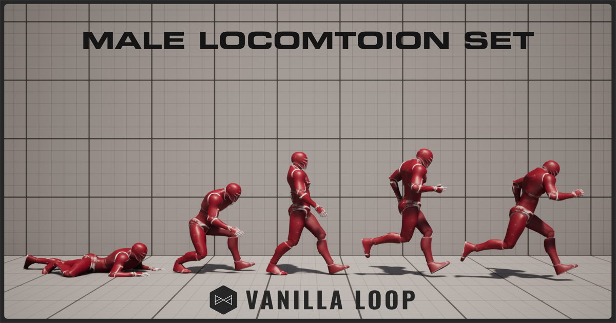 Male Locomotion Set | 3D Animations | Unity Asset Store
