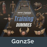 GanzSe Training Dummies - Fantasy Low Poly Props