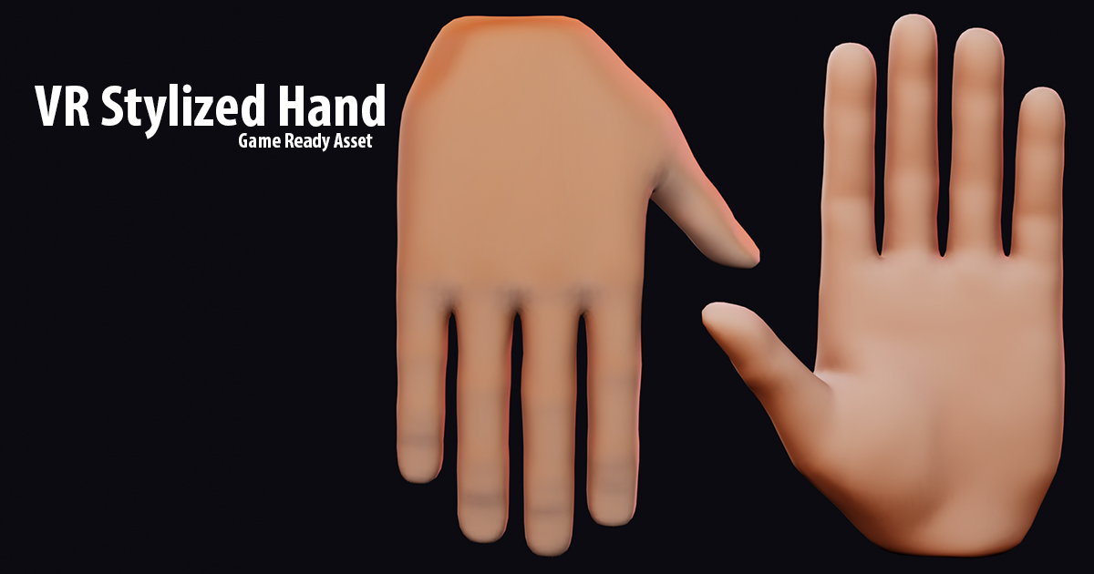 VR Stylized Hand (Left & Right) | 3D Humanoids | Unity Asset Store