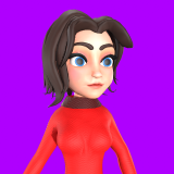 Woman cute cartoon character