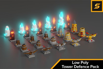 Low Poly Tower Defence Pack by Soldium