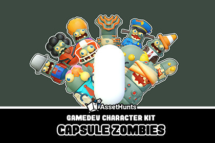 GameDev Character Kit - Capsule Zombies