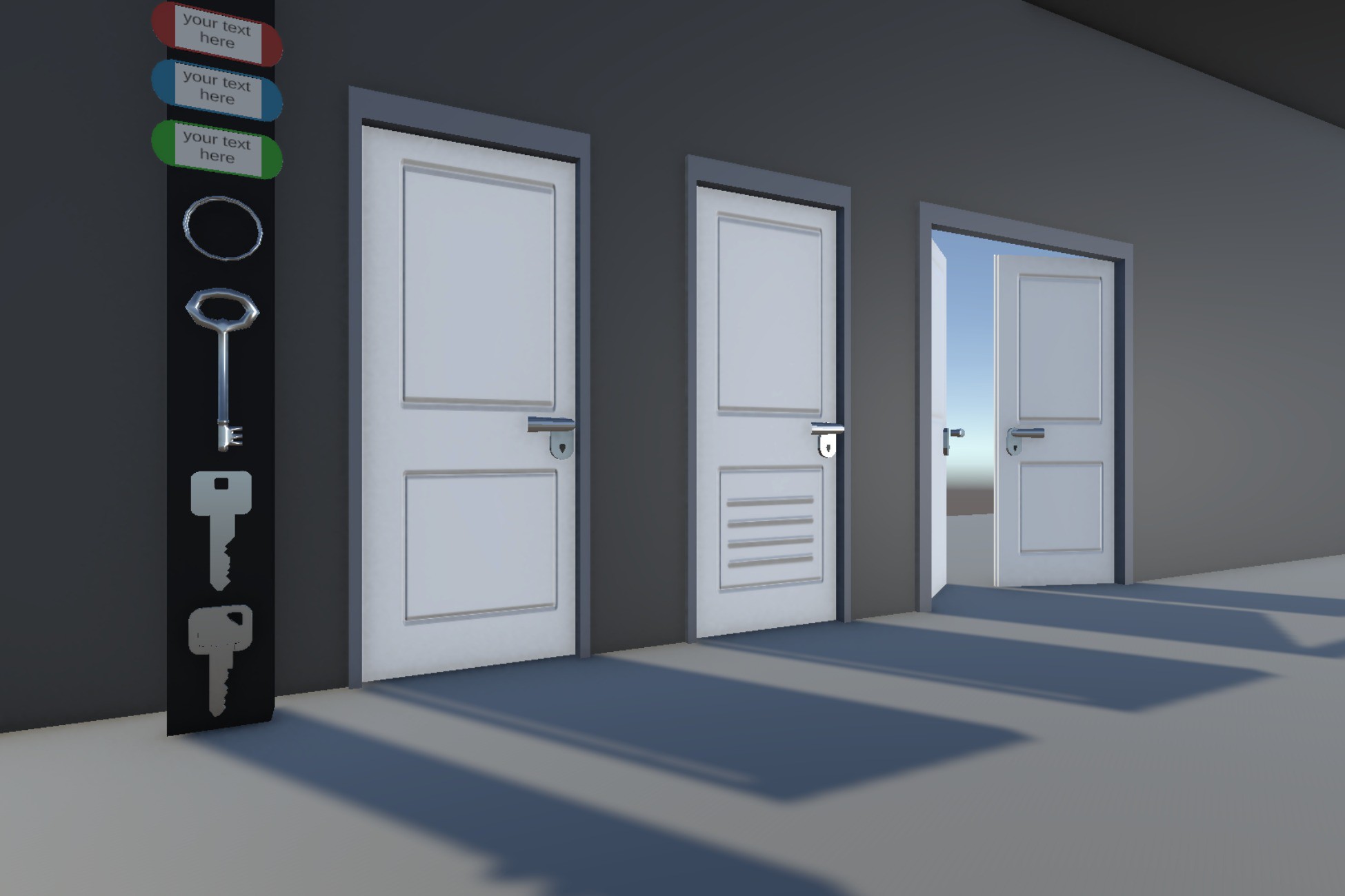 FREE Doors with Keys: Ready to open