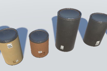 Fiber and aluminium drums
