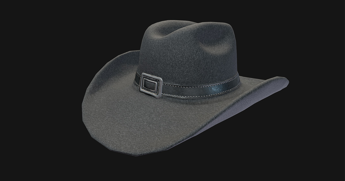 Western Cowboy Hat – Game-Ready 3D Model | Props | Unity Asset Store