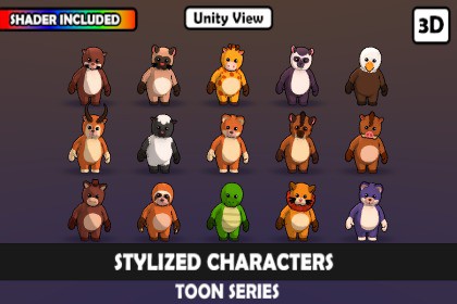 Mascot Humanoid Animal Characters Vol.3 – 15 Unique Characters