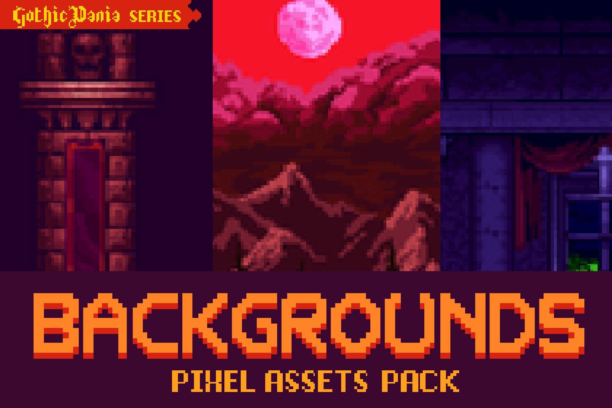 Gothicvania Backgrounds 2, image 1