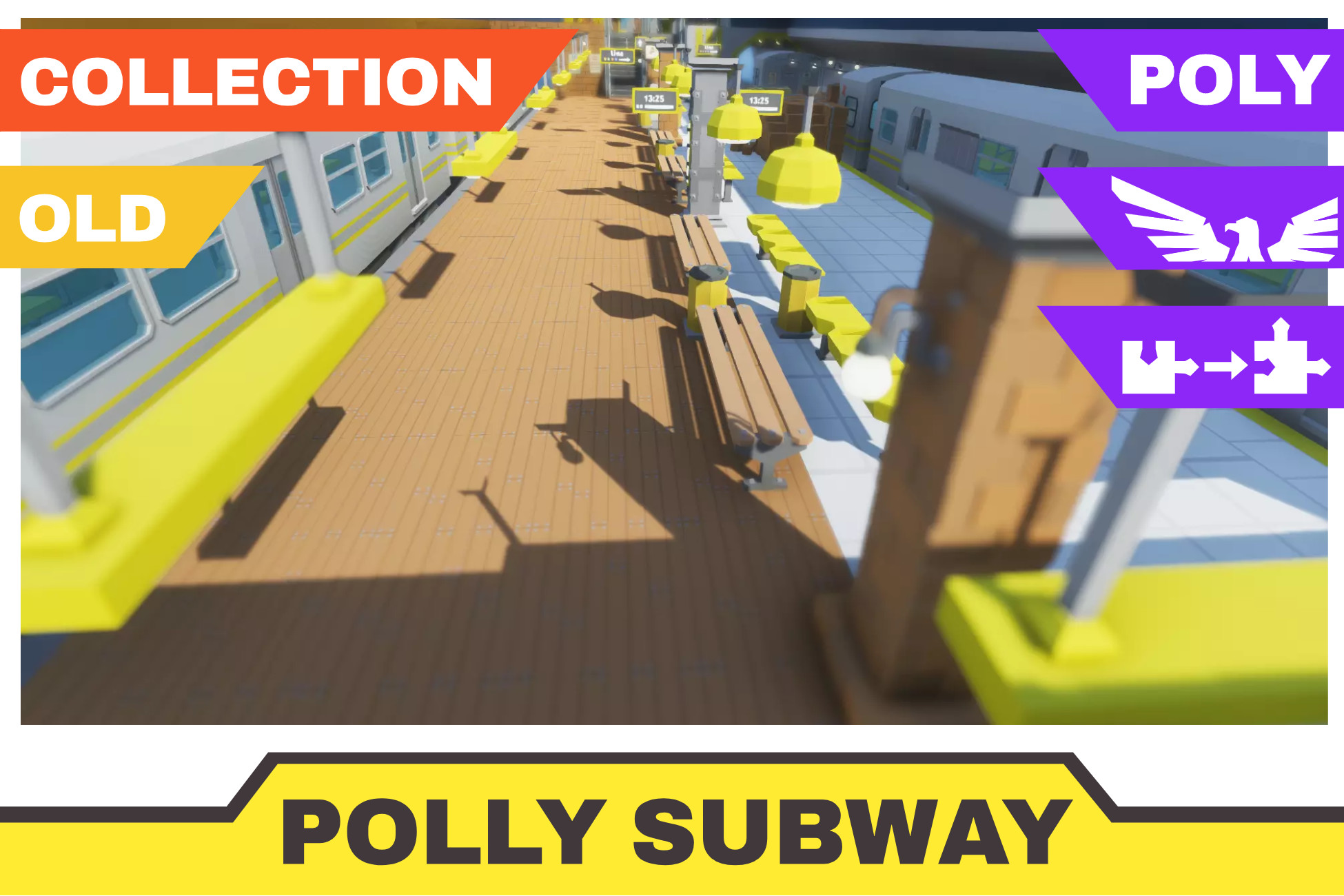 low poly subway pack | 3D 던젼 | Unity Asset Store