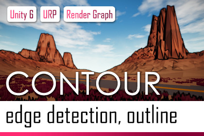 CONTOUR - Edge detection & outline post effect - URP Render Graph