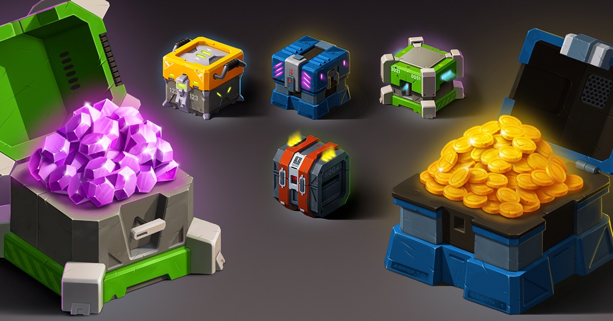 2D Chests Assets - Sci-Fi | 2D 图标 | Unity Asset Store