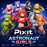 Pixit Stylized Astronaut Girls