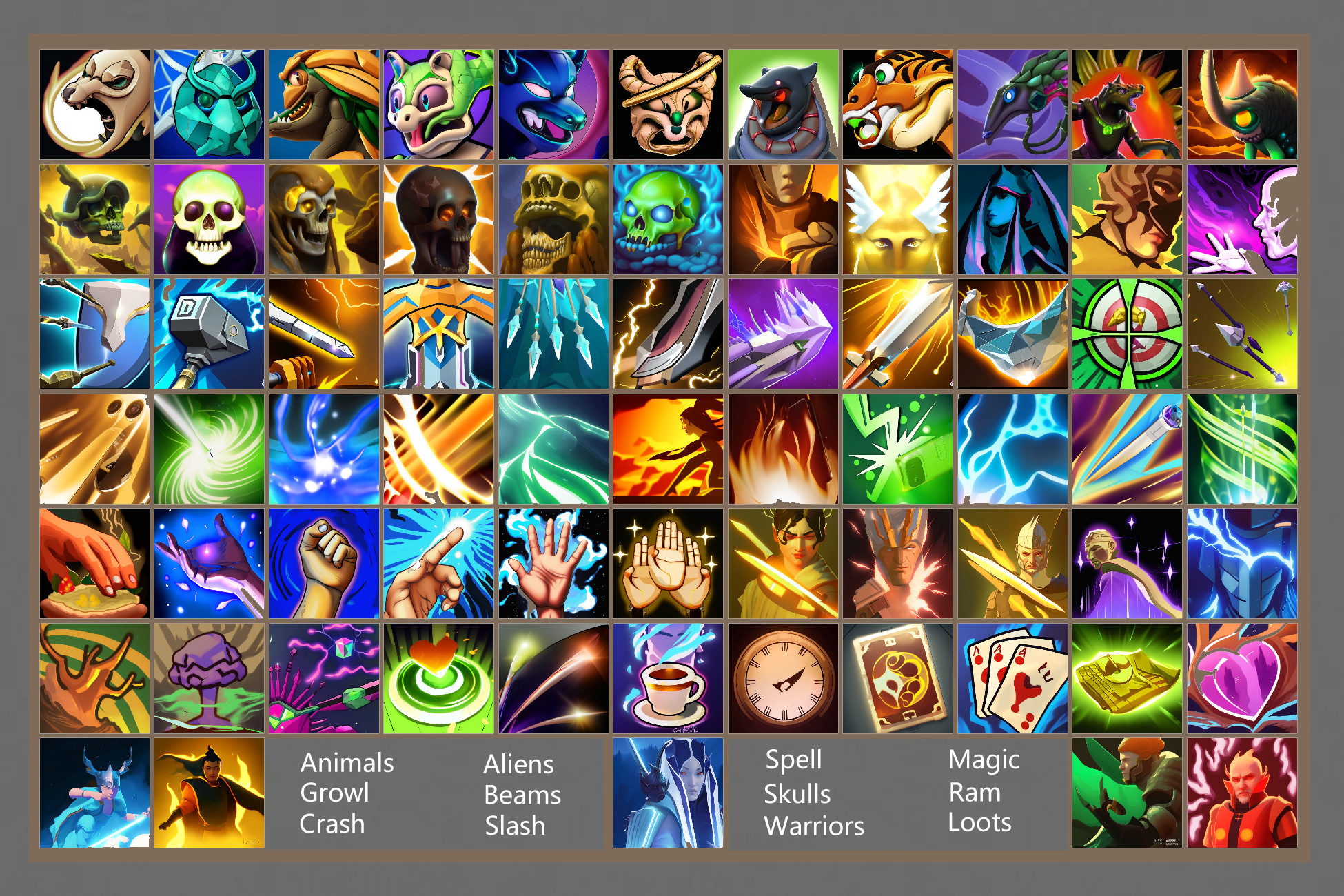 RPG Skill Icons Megapack | 2D Icons | Unity Asset Store
