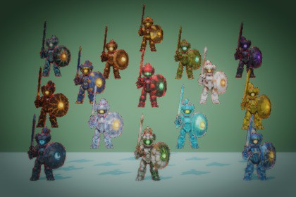 Solar Sentinel - Stylized Fantasy Monster (Rig + Animations) – PixeliusVita