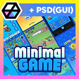 GUI Pro - Minimal Game Blue(+PSD)