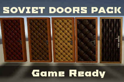 Soviet Doors Pack – Game Ready