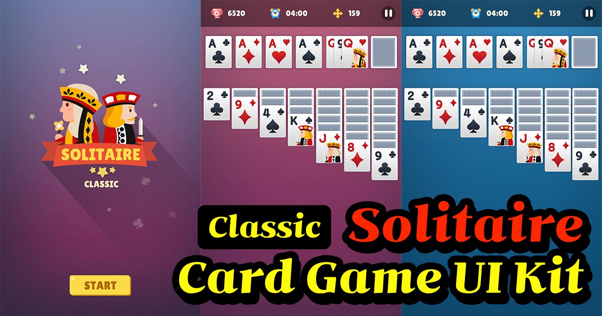 Solitaire Card Game Ui Kit-classic | 2D GUI | Unity Asset Store