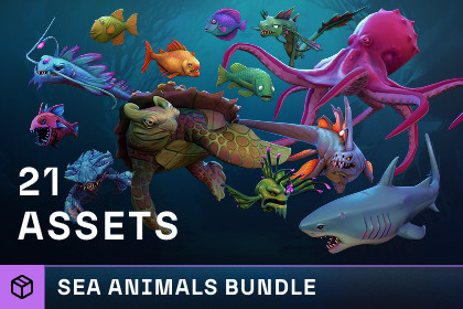 Stylized Sea Animals Bundle