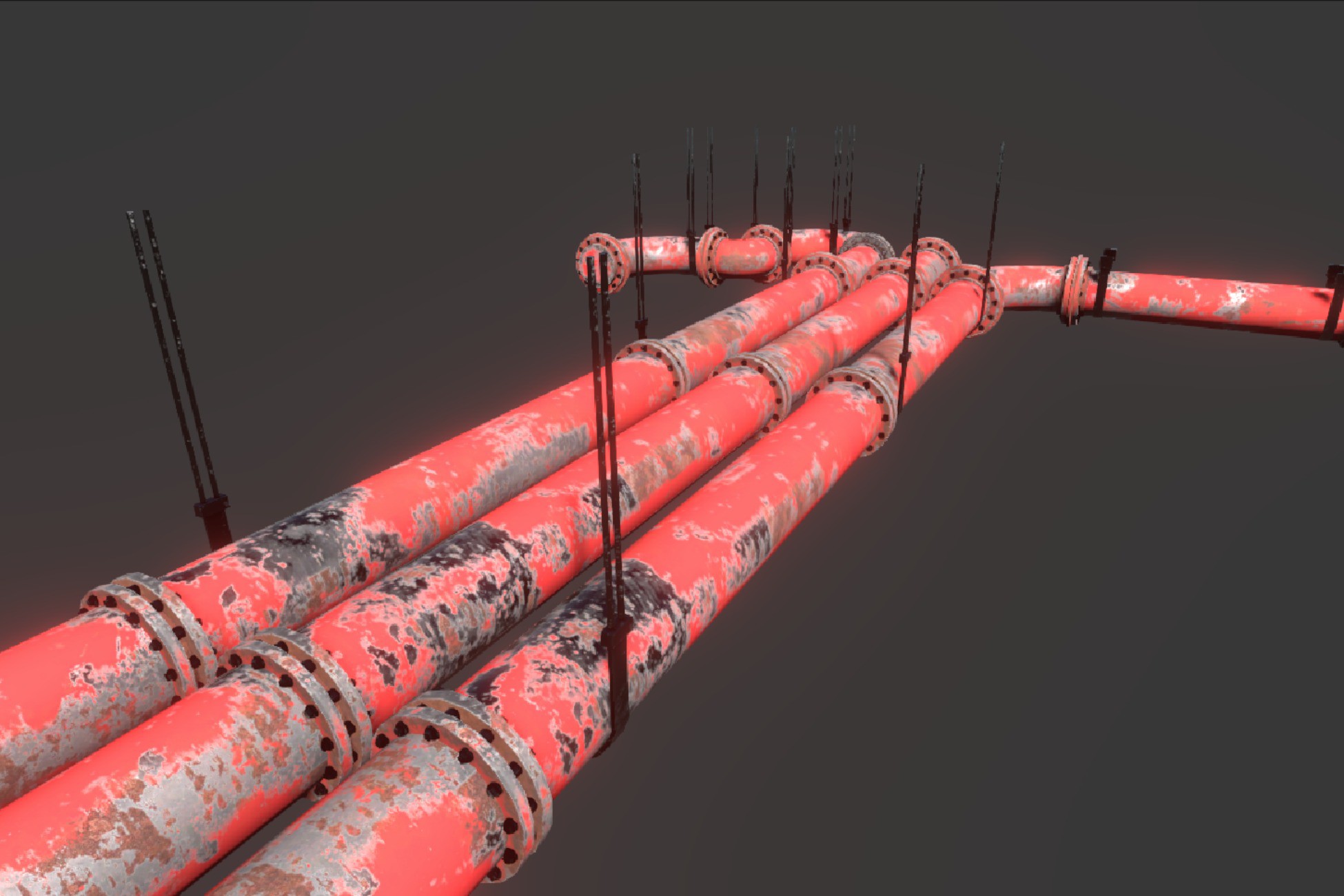 Modular Processing Pipe Modular Industrial Pipe Set | 3D Industrial | Unity Asset Store
