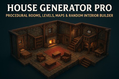 House Generator Pro – Procedural Rooms, Levels, Maps + Random Interior Builder