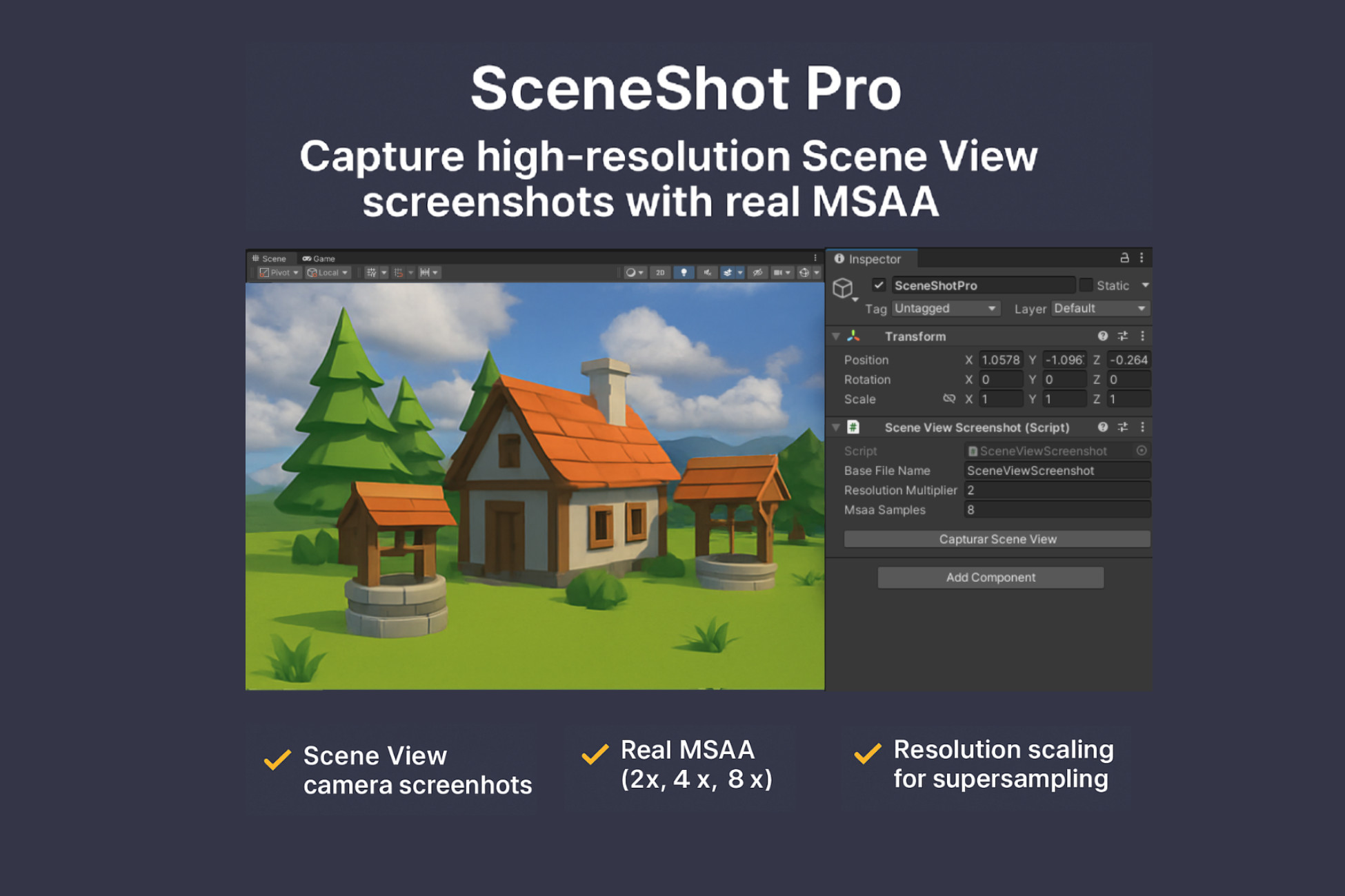 SceneShot Pro (scene view screenshots) | Utilities Tools | Unity Asset ...
