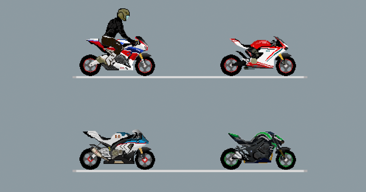 Pixel Motorcycle Pack | 2D Characters | Unity Asset Store