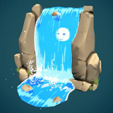 Stylized Waterfall