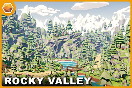 Rocky Valley - Polyart Environment