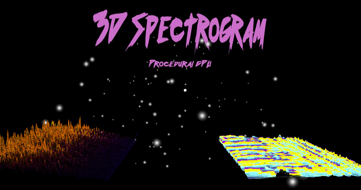 3D Spectrogram - Procedural GPU | VFX Shaders | Unity Asset Store