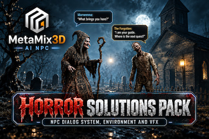 Horror Environment - NPC Dialogue System & Spooky VFX