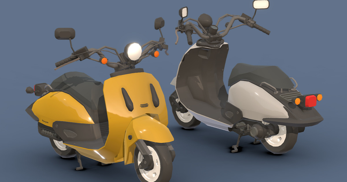 LowPoly Motorcycle 4 3D Land Unity Asset Store