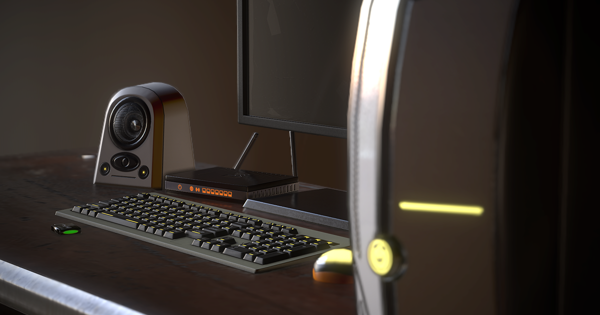 Desktop PC Set | 3D Electronics | Unity Asset Store