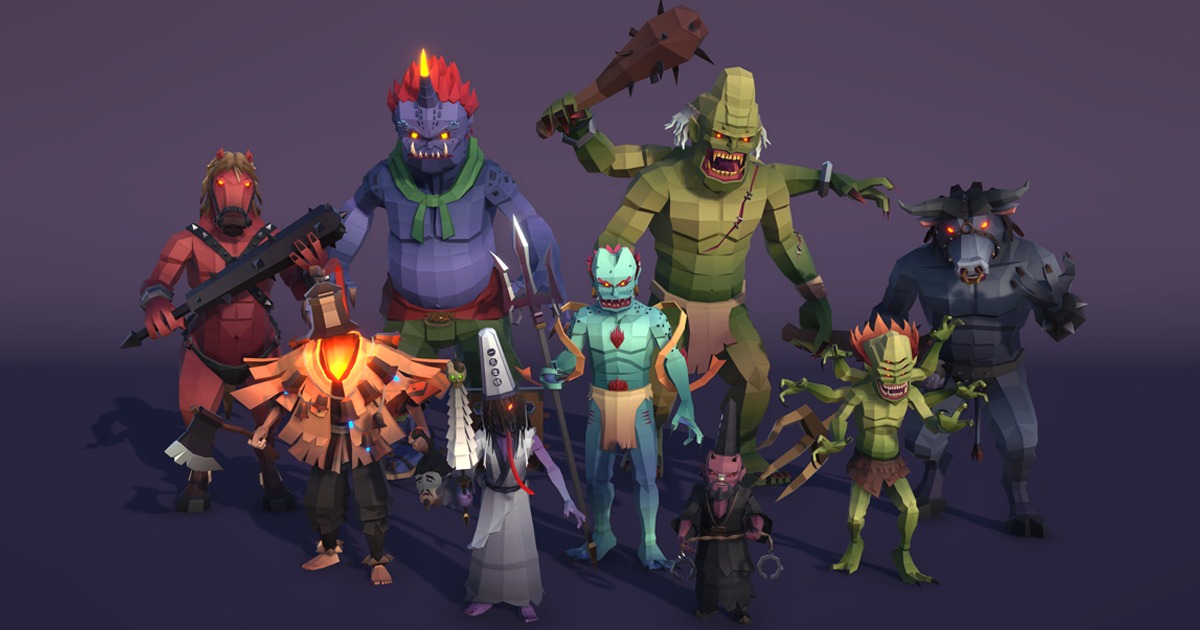 PolygonCharacters_ChineseStyle Monster | キャラクター | Unity Asset Store