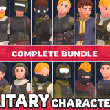 Customizable 3D Military Characters Bundle