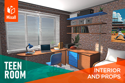Teen room - interior and props