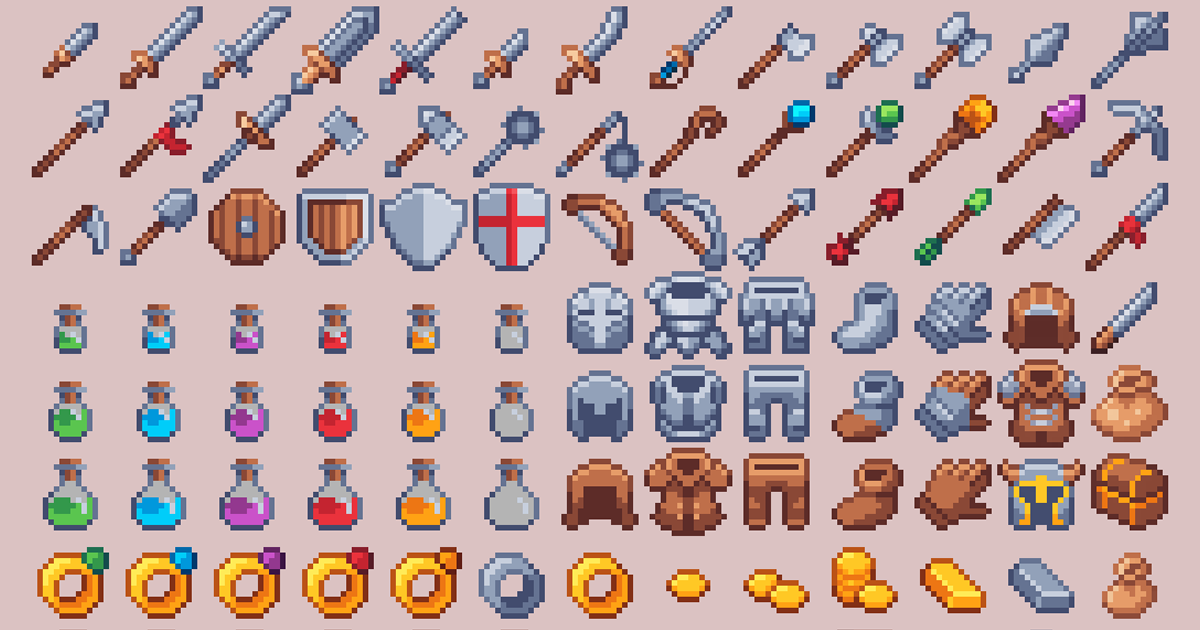 16x16 RPG Icon Pack | Packs | Unity Asset Store