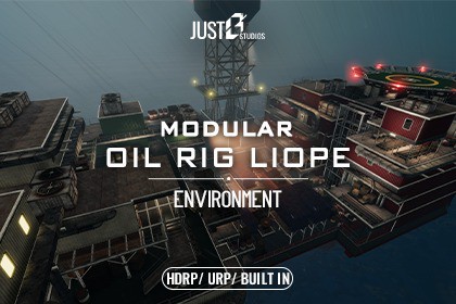 Modular Oil Rig Liope Environment (Ocean,Platform)