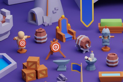 Free 3D Low Poly Props Pack