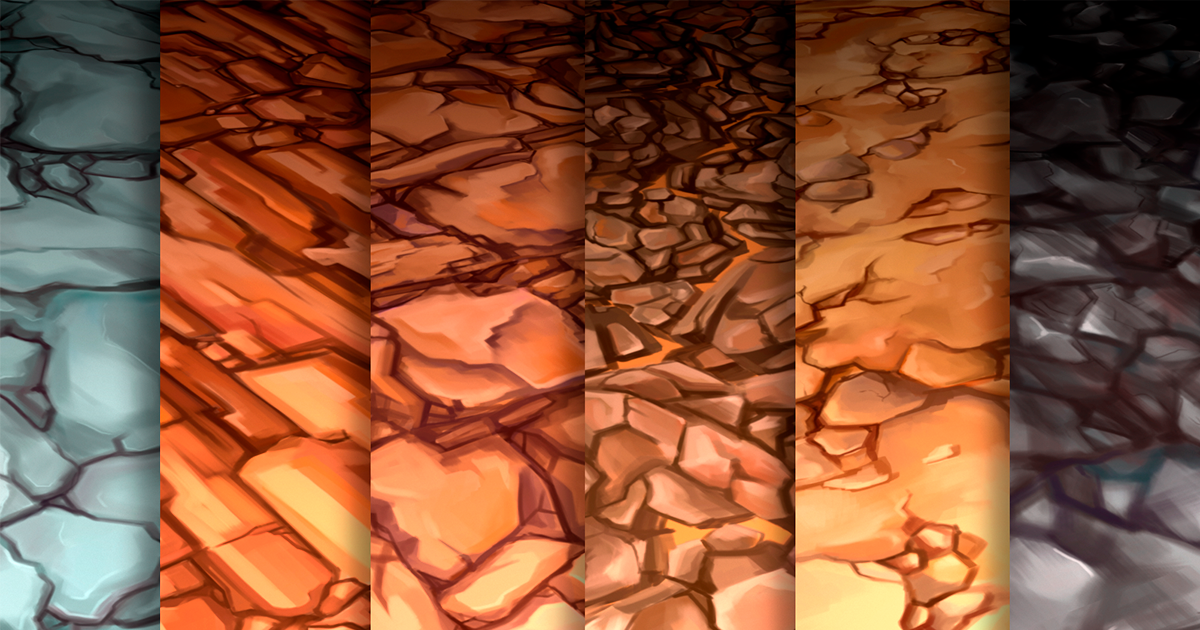 Texture Set Vol.29 Hand Painted Rocks | 2D Stone | Unity Asset Store
