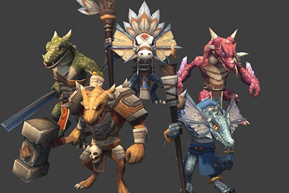 Lizard Man Series 3D model