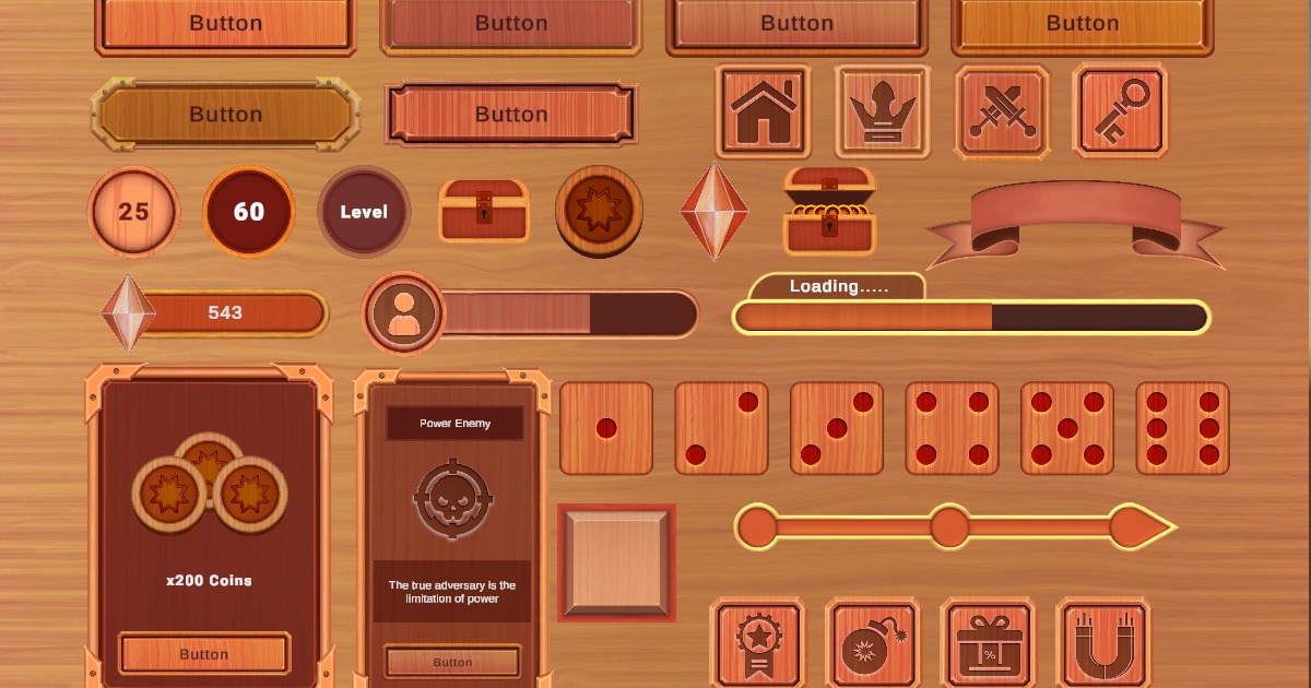 Wooden Ultimate GUI Pack | 2D GUI | Unity Asset Store