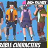 Customizable 3D Battle Royale Characters Vol 1