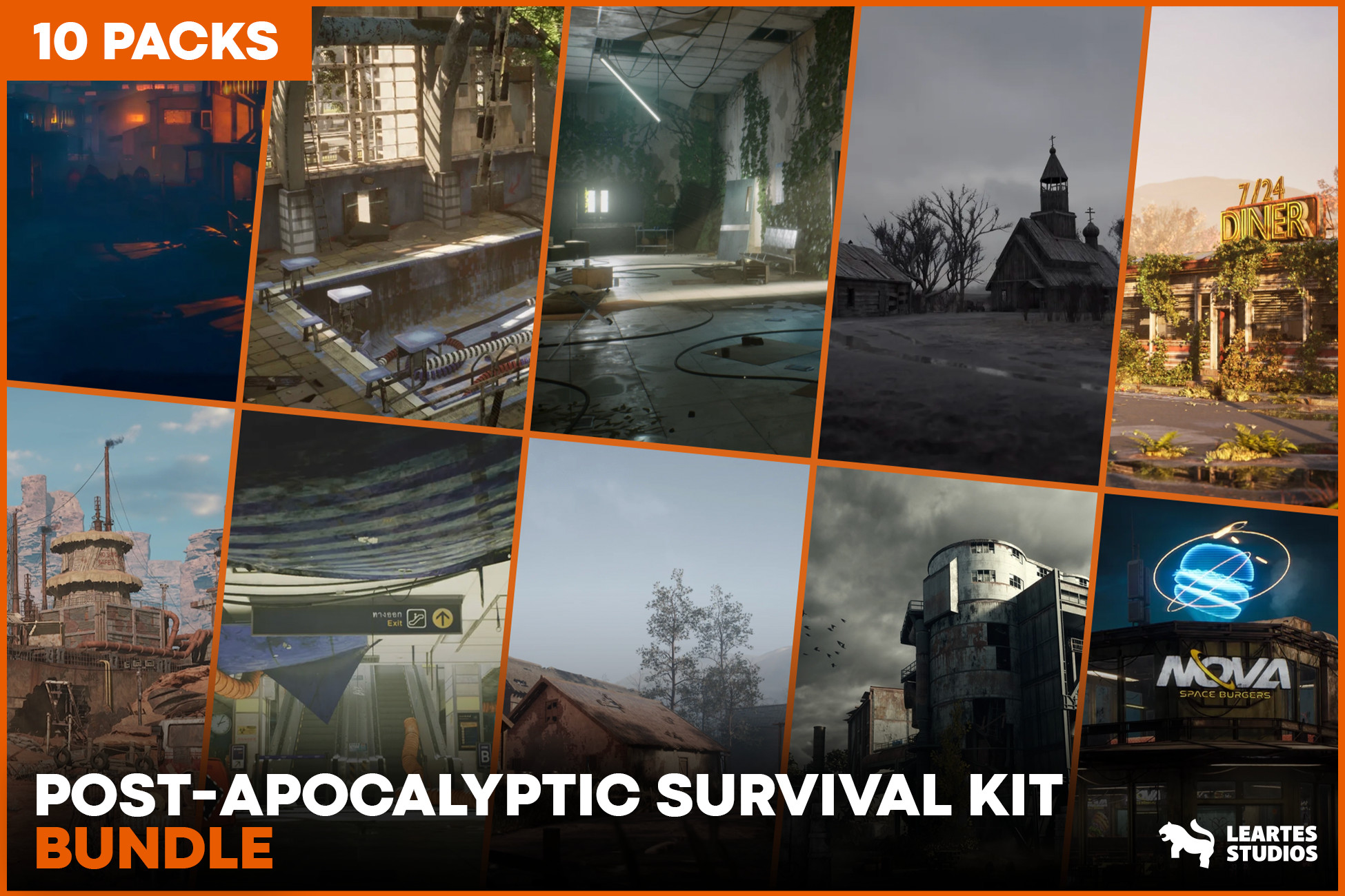 Post-Apocalyptic Survival Kit Bundle (10 Packs) | 3D Environments ...