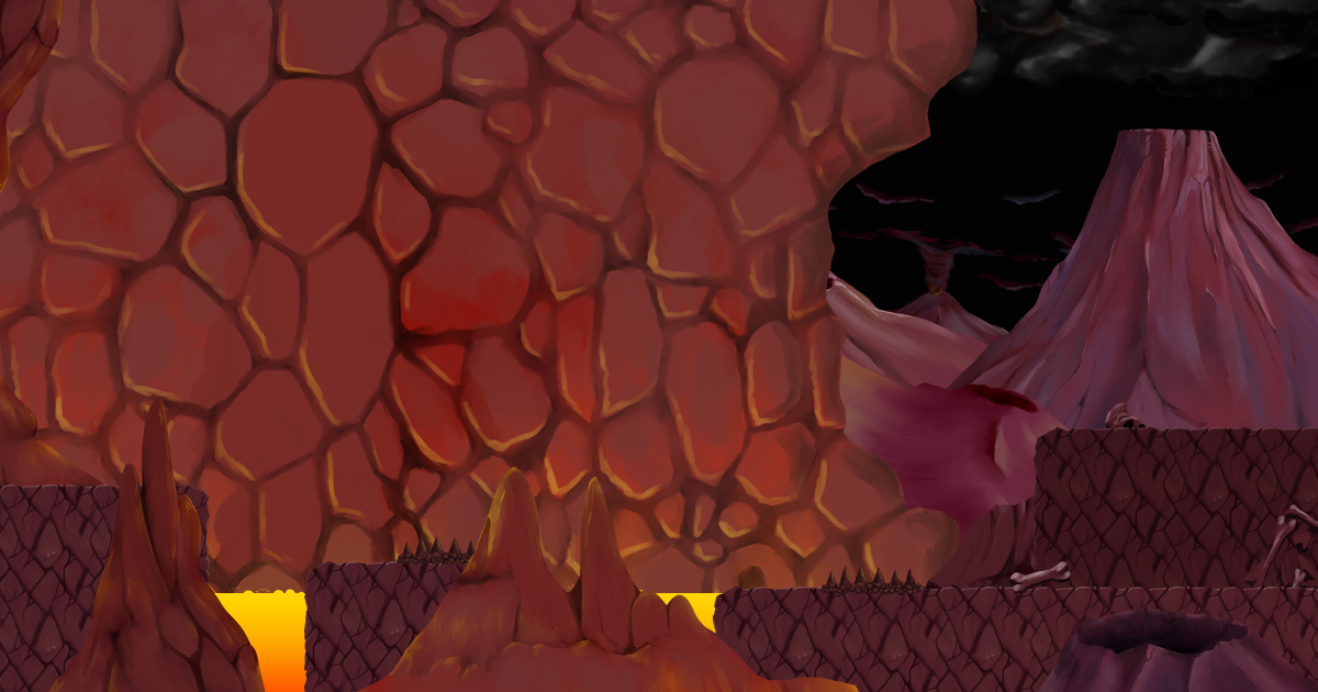 2D Volcano Side-Scrolling Platformer Pack | 2D Environments | Unity ...