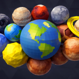 CosmoKit: Stylized Low Poly Planets