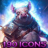 Galaxy Dust - Fantasy Animals 2 - FPS / RPG / Icon Pack