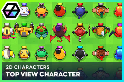 2D Characters - Top View Character