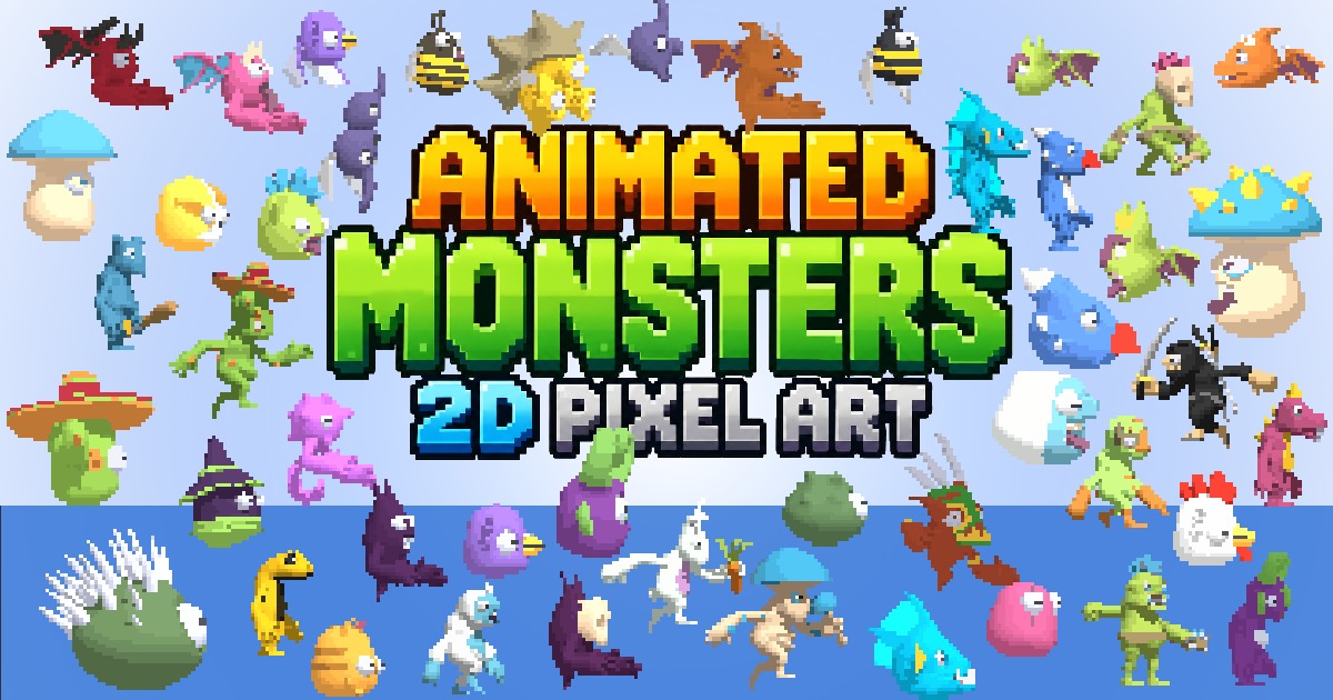 Animated Monsters 2D Pixel Art | 2D Characters | Unity Asset Store